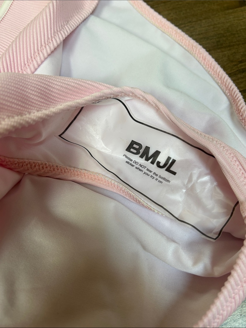 BMJL Pink Ribbed bikini Set medium NEW! - Picture 4 of 9
